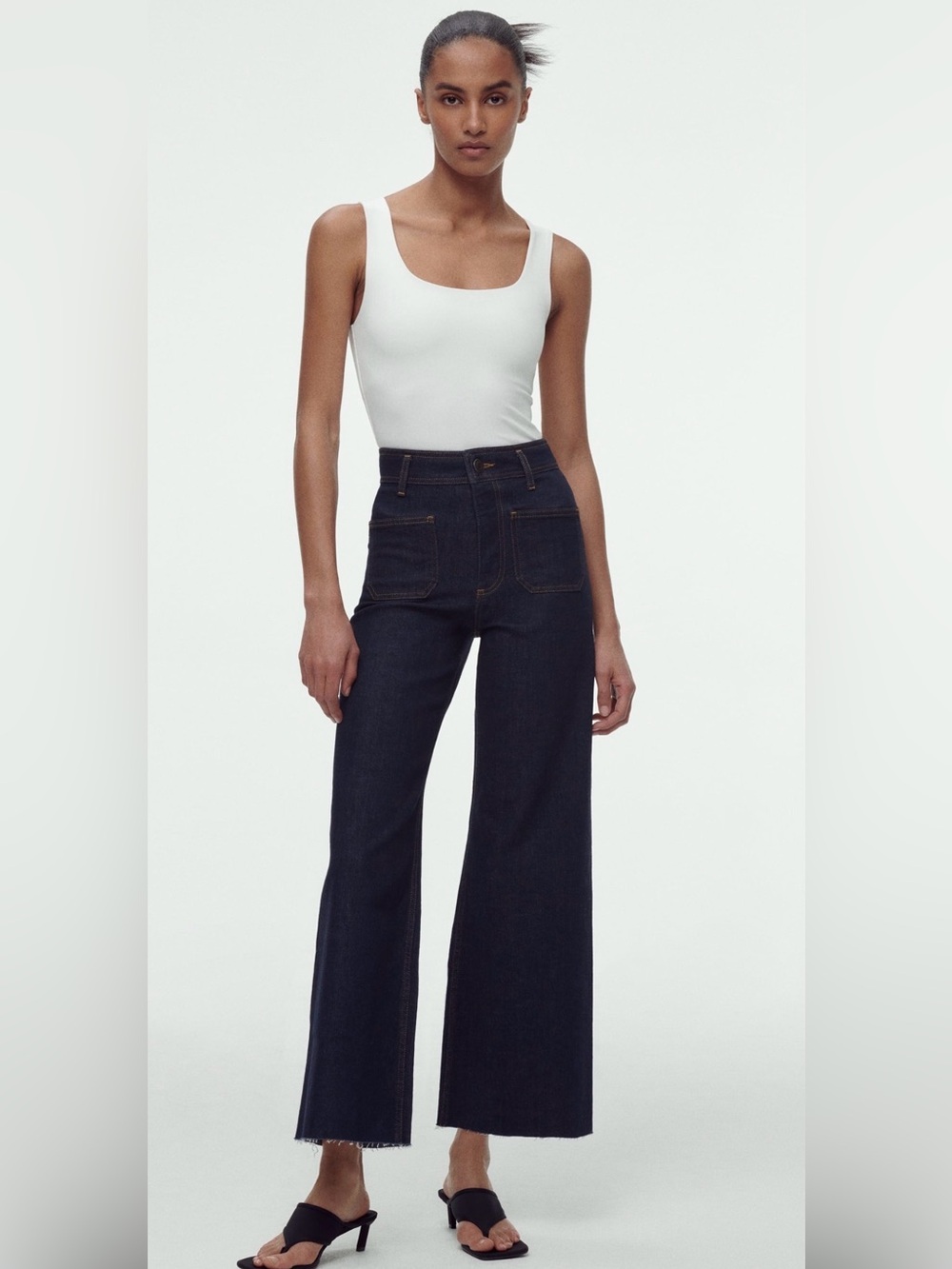 Zara Women’s Sailor Jeans in Deep Indigo